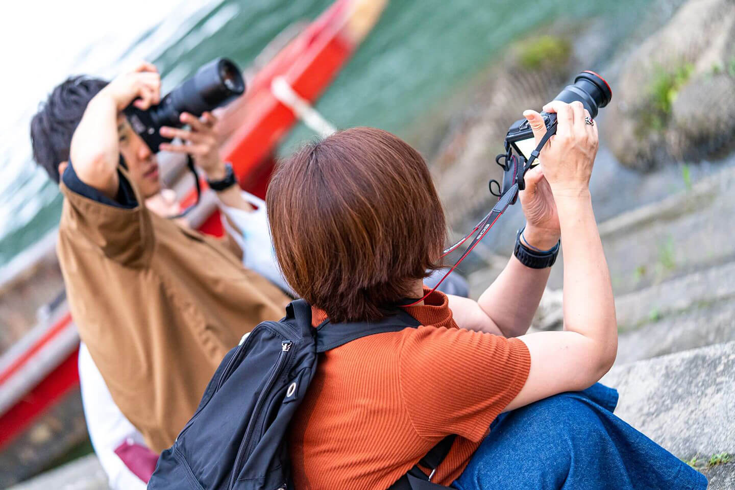 写真サークルの活動風景