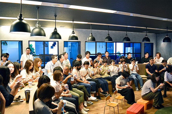 かき氷を作る様子