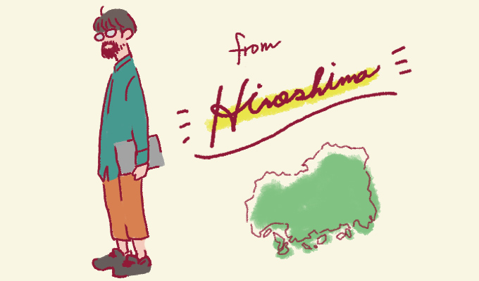 広島から来たエンジニアの先輩の似顔絵